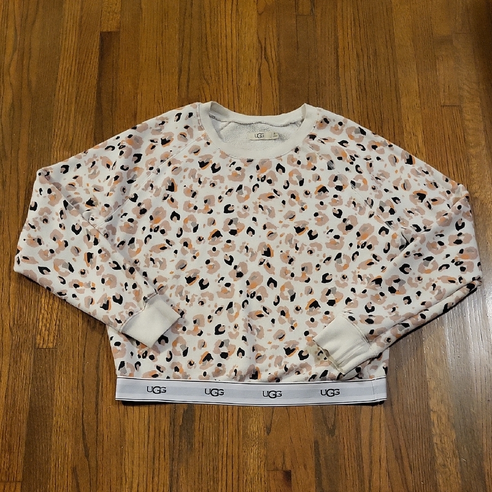 UGG Cream and Pink Patterned Sweatshirt